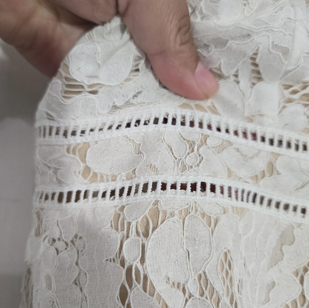 Aakaa Ivory Lace Jumpsuit Graduation/Brides - Picture 7 of 16